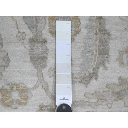 Heriz Wool Hand Knotted Rug Ivory 8.11x11.0 -O020918