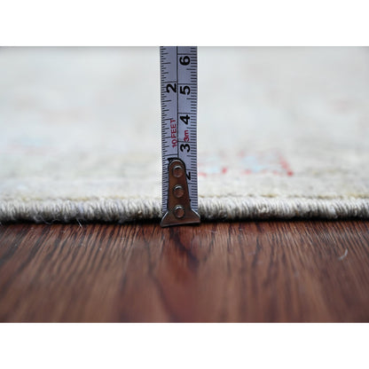 Oushak And Peshawar Wool Hand Knotted Rug Grey 3.0x5.1 -O020923