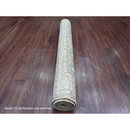 Mamluk Wool Hand Knotted Rug Brown 3.9x6.7 -O020929