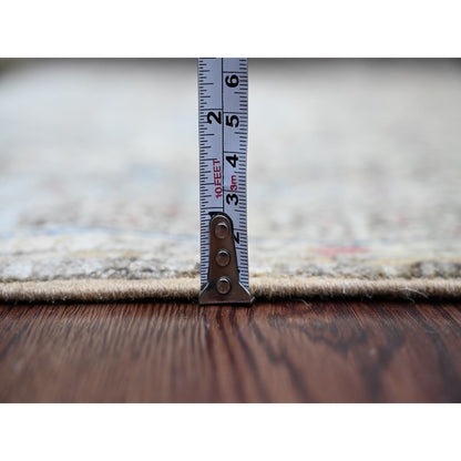 Mamluk Wool Hand Knotted Rug Brown 3.9x6.7 -O020929