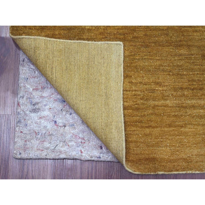Modern and Contemporary Wool Hand Knotted Rug Brown 7.11x9.9 -O020956