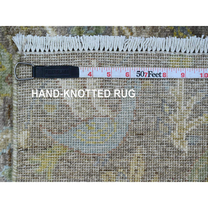 Oushak And Peshawar Wool Hand Knotted Rug Brown 2.0x3.3 -O020962