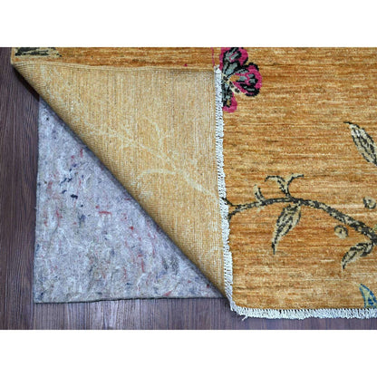 Modern and Contemporary Wool Hand Knotted Rug Brown 9.0x12.0 -O020969