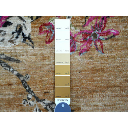 Modern and Contemporary Wool Hand Knotted Rug Brown 9.0x12.0 -O020969