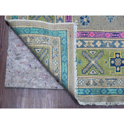 Kazak Wool Hand Knotted Rug Grey 9.9x13.2 -O020973