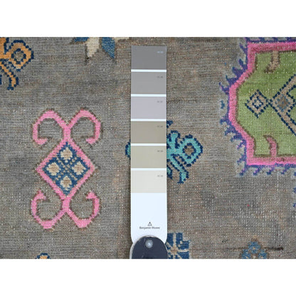 Kazak Wool Hand Knotted Rug Grey 9.9x13.2 -O020973