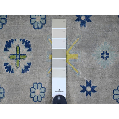 Kazak Wool Hand Knotted Rug Grey 9.7x13.4 -O020974