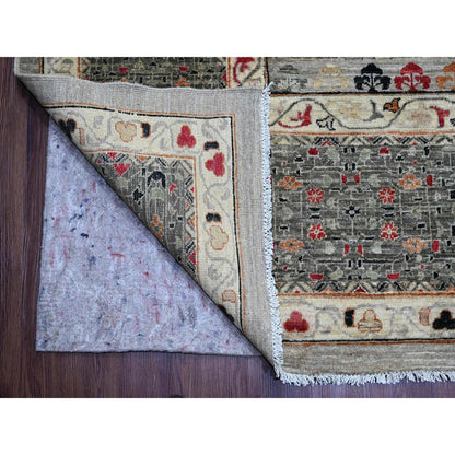 Mamluk Wool Hand Knotted Rug Grey 11.11x15.4 -O020982
