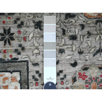 Mamluk Wool Hand Knotted Rug Grey 11.11x15.4 -O020982