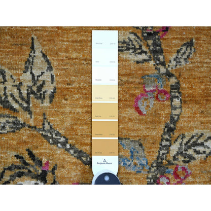 Modern and Contemporary Wool Hand Knotted Rug Brown 1.10x2.9 -O021015