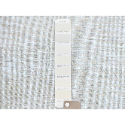 Overdyed & Vintage Wool Hand Knotted Rug Ivory No Border 2.2X5.10 -O0225