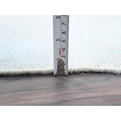 Overdyed & Vintage Wool Hand Knotted Rug Ivory No Border 2.2X5.10 -O0225