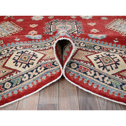 Kazak Wool Hand Knotted Rug Red 7.10x9.9 -O0310