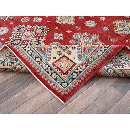 Kazak Wool Hand Knotted Rug Red 7.10x9.9 -O0310