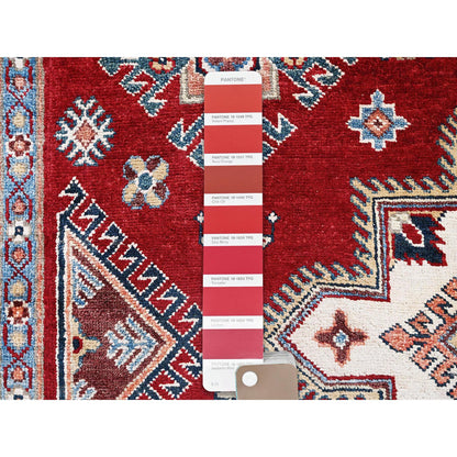 Kazak Wool Hand Knotted Rug Red 5.11x8.10 -O0315