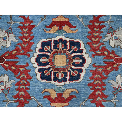 Heriz Wool Hand Knotted Rug Blue 9.2x11.8 -O0318
