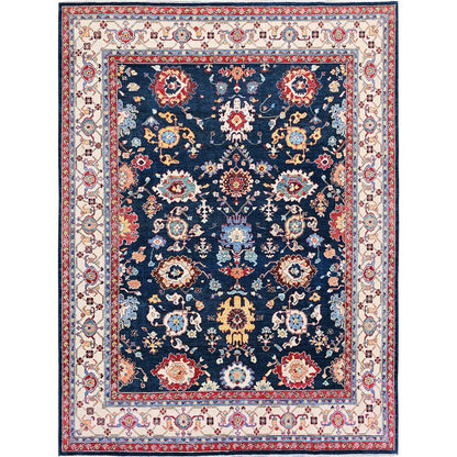 Kazak Wool Hand Knotted Rug Blue 8.10x11.9 -O0320