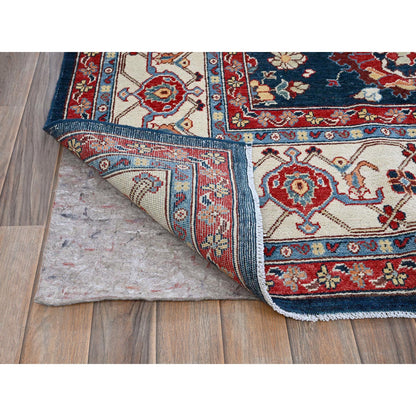 Kazak Wool Hand Knotted Rug Blue 8.10x11.9 -O0320