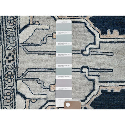 Heriz Wool Hand Knotted Rug Grey 8.0x9.9 -O0321