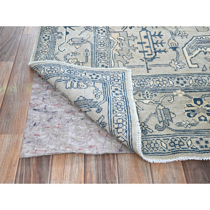 Heriz Wool Hand Knotted Rug Grey 6.0x8.11 -O0324