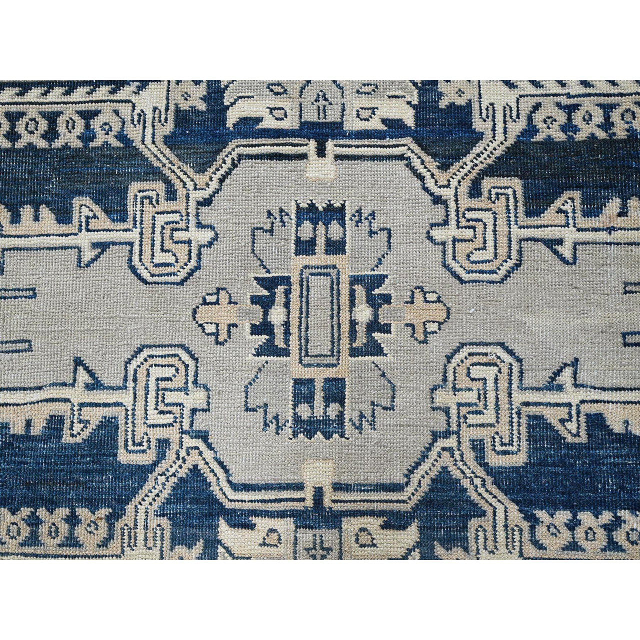Gray 6'0" x 8'11" Heriz Hand knotted Wool Rug - Sku: O0324