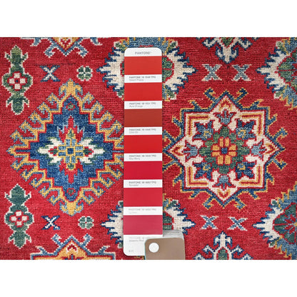 Kazak Wool Hand Knotted Rug Red 4.10x6.6 -O0326