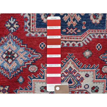 Kazak Wool Hand Knotted Rug Red 4.10x7.0 -O0330