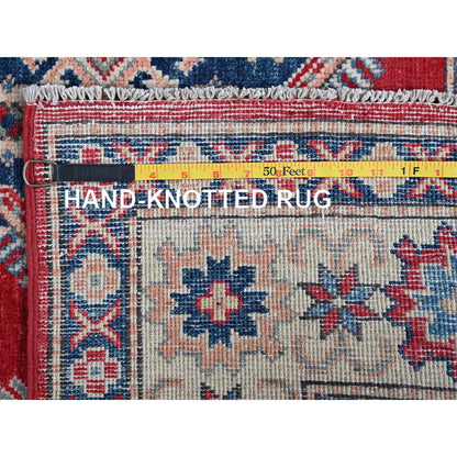 Kazak Wool Hand Knotted Rug Red 4.10x7.0 -O0330