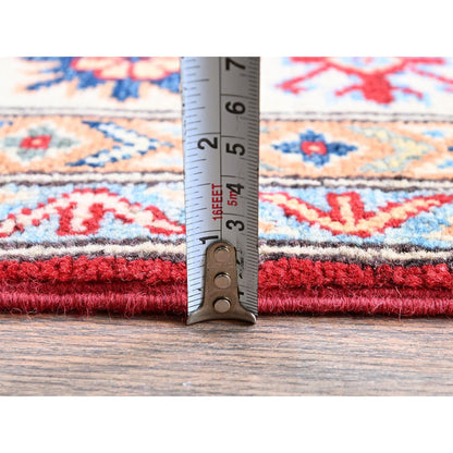 Kazak Wool Hand Knotted Rug Red 4.9x7.1 -O0335
