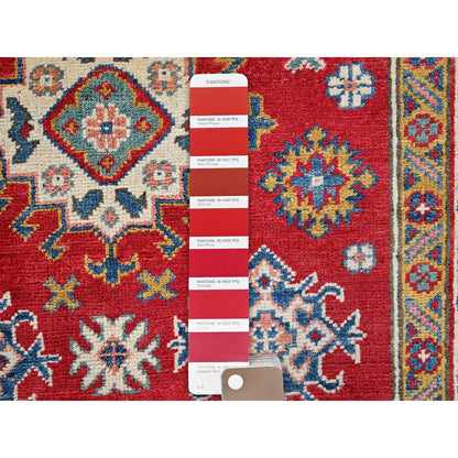 Kazak Wool Hand Knotted Rug Red 3.8x4.10 -O0341