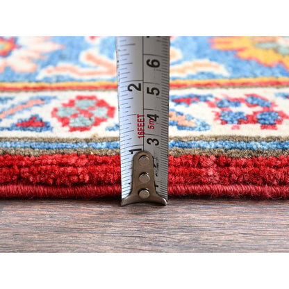 Kazak Wool Hand Knotted Rug Red 3.8x4.10 -O0341