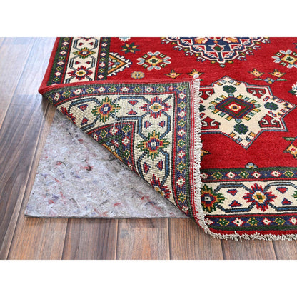 Kazak Wool Hand Knotted Rug Red 3.3x4.9 -O0348