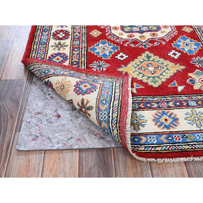 Kazak Wool Hand Knotted Rug Red 3.3x4.10 -O0349