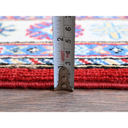 Kazak Wool Hand Knotted Rug Red 3.3x4.10 -O0349