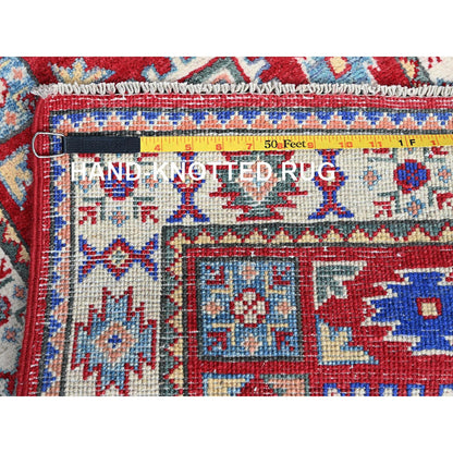 Kazak Wool Hand Knotted Rug Red 1.11x3.0 -O0362