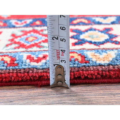 Kazak Wool Hand Knotted Rug Red 2.2x2.11 -O0363