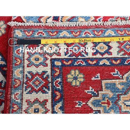 Kazak Wool Hand Knotted Rug Red 2.2x2.11 -O0363