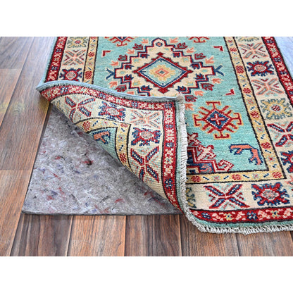 Kazak Wool Hand Knotted Rug Blue 2.1x3.0 -O0365
