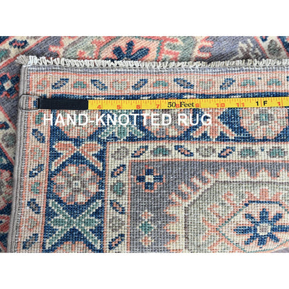 Kazak Wool Hand Knotted Rug Grey 2.0x2.8 -O0368