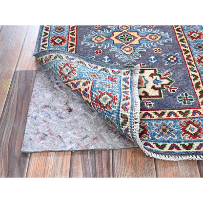 Kazak Wool Hand Knotted Rug Grey 2.0x2.11 -O0369