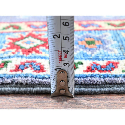 Kazak Wool Hand Knotted Rug Grey 2.0x2.11 -O0369