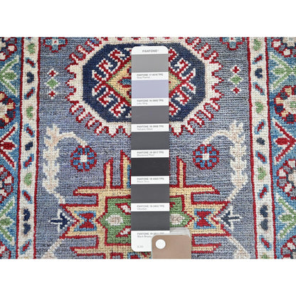 Kazak Wool Hand Knotted Rug Grey 2.1x3.0 -O0370