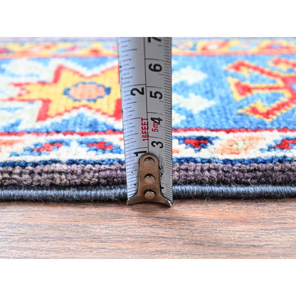 Kazak Wool Hand Knotted Rug Grey 2.1x2.10 -O0371