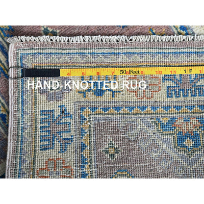 Kazak Wool Hand Knotted Rug Pink 1.11x3.3 -O0372
