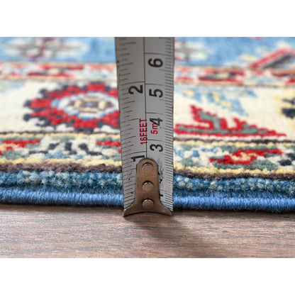 Kazak Wool Hand Knotted Rug Blue 2.0x2.11 -O0373