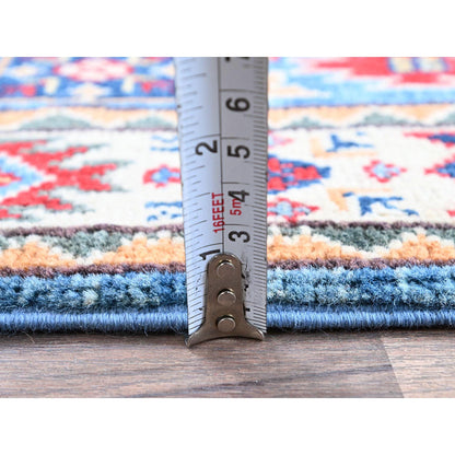 Kazak Wool Hand Knotted Rug Blue 2.0x2.11 -O0376