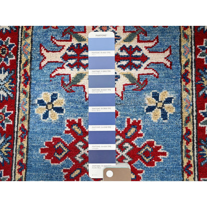Kazak Wool Hand Knotted Rug Blue 2.1x2.11 -O0379