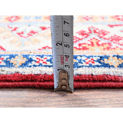 Kazak Wool Hand Knotted Rug Red 2.0x3.0 -O0384