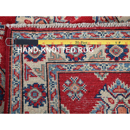Kazak Wool Hand Knotted Rug Red 1.11x3.0 -O0385
