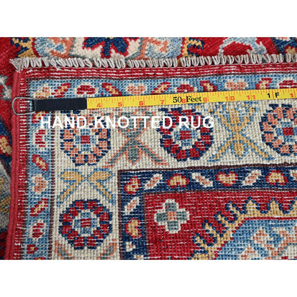 Kazak Wool Hand Knotted Rug Red 2.1x3.1 -O0386